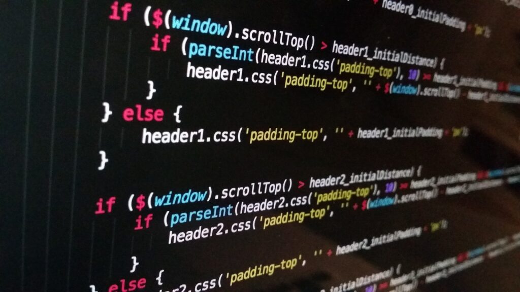 programmare codice sito web
